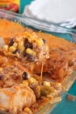 Image of Cheesy Layered Beef Enchilada Bake