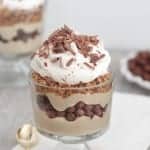 Chocolate Peanut Butter and Honey Layered Pie Yogurt Parfaits