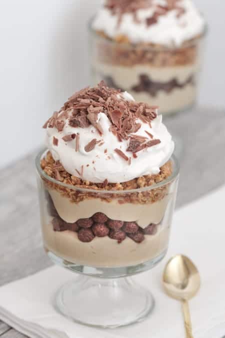 Chocolate Peanut Butter Pie Yogurt Parfaits