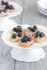 Honey Almond Blueberry Bagel Bruschetta