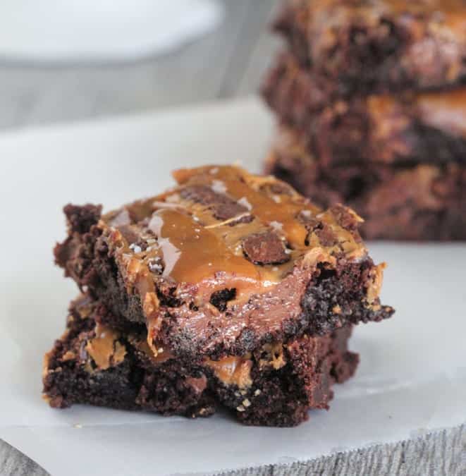 Caramel Peanut Butter Brownies The Best Loaded Fudgy Brownies