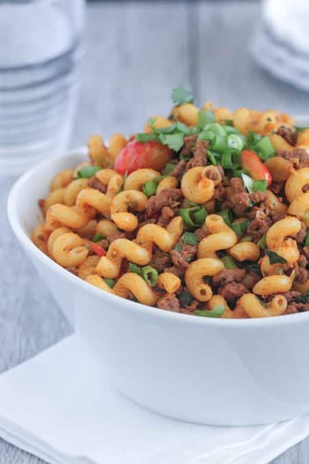 Weeknight Beef Taco Pasta