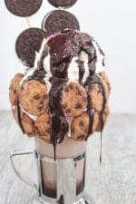 Chocolate Covered Cookie Peanut Butter Milkshake