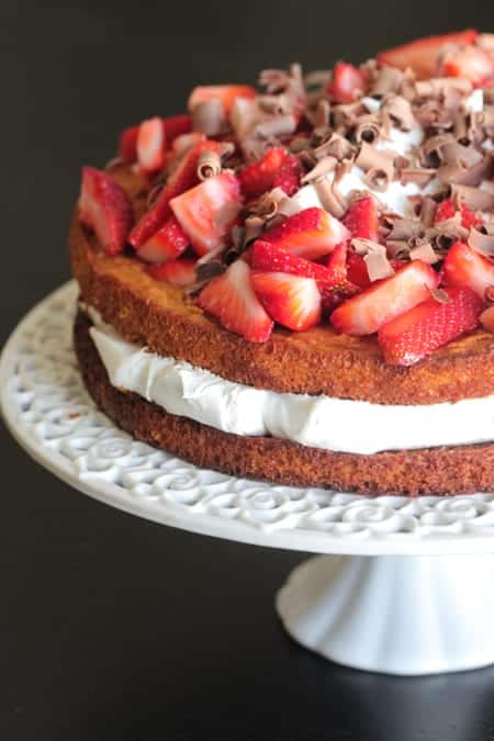 Peanut Butter Layered Strawberry Shortcake | The Best Strawberry Cake