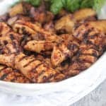 Spicy Apple BBQ Grilled Chicken and Potatoes