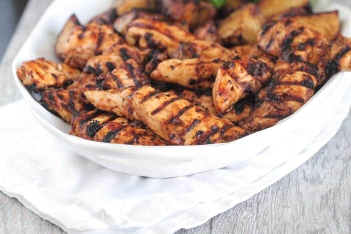 grilled chicken and potatoes