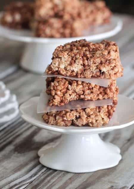 Toffee Chocolate Rice Krispie Treats Recipe - Picky Palate