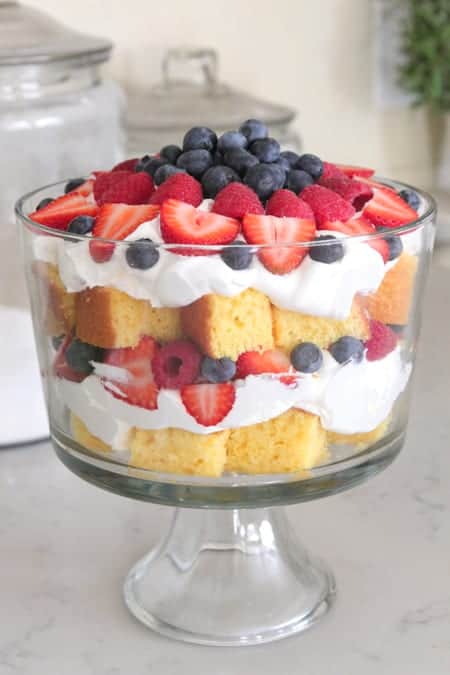 Very Berry Vanilla Cake Trifle - Picky Palate