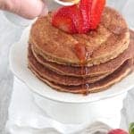 Whole Wheat Peanut Butter and Jelly Pancakes