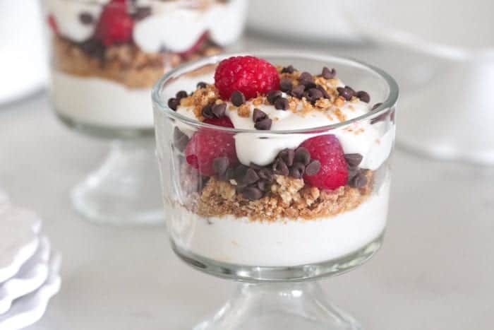 Chocolate Raspberry Yogurt Parfaits