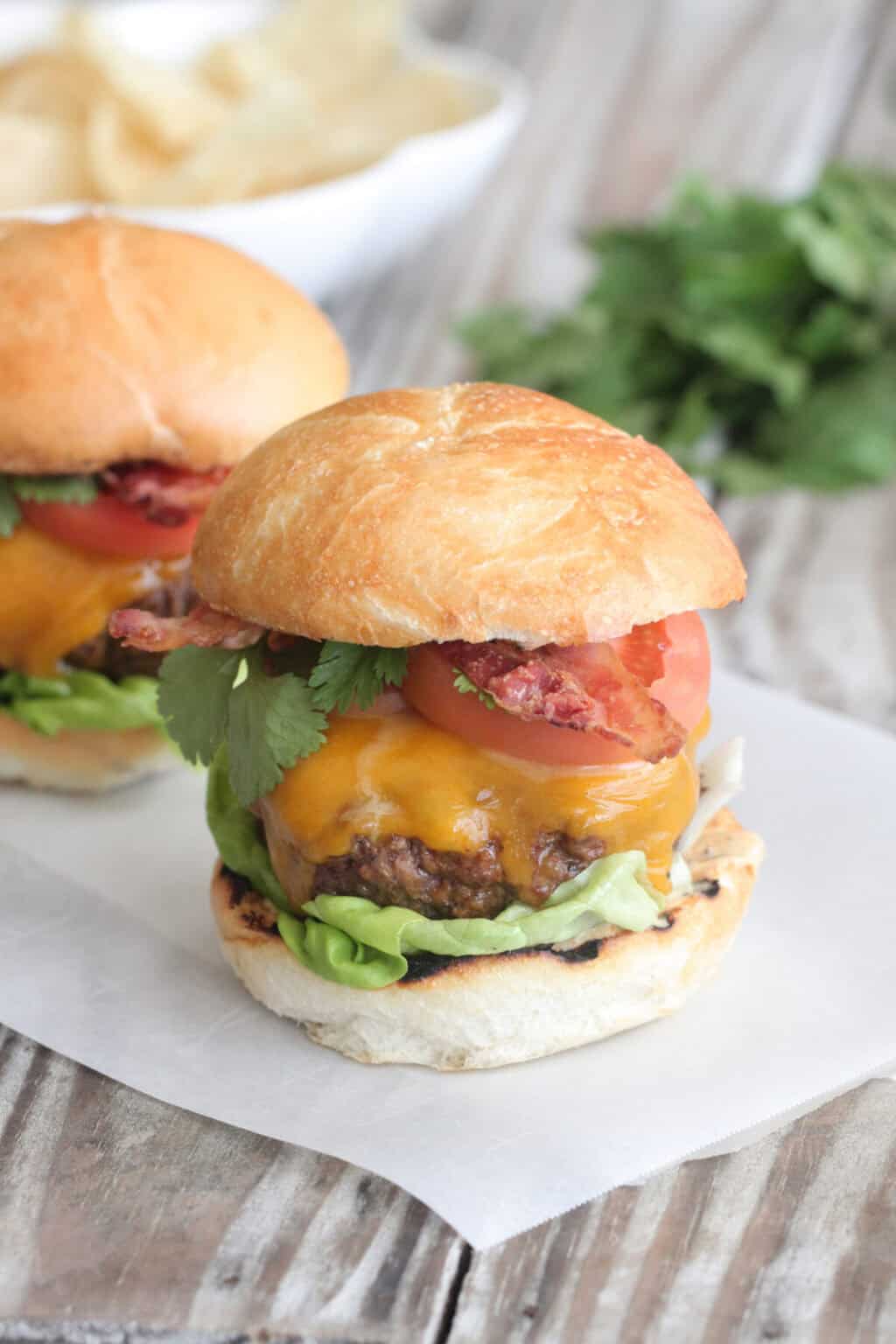 Taco Bacon Cheeseburgers - Picky Palate -Cheeseburger Recipe