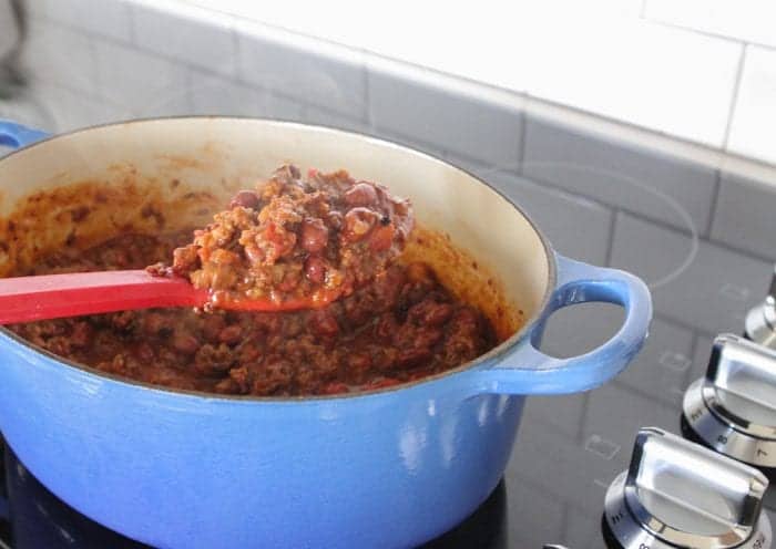 Cheesy Taco Chili Rice Bake