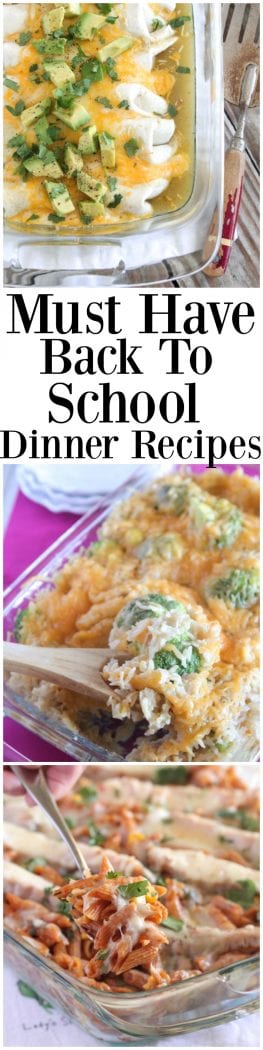 Must Have Back To School Dinner Recipes