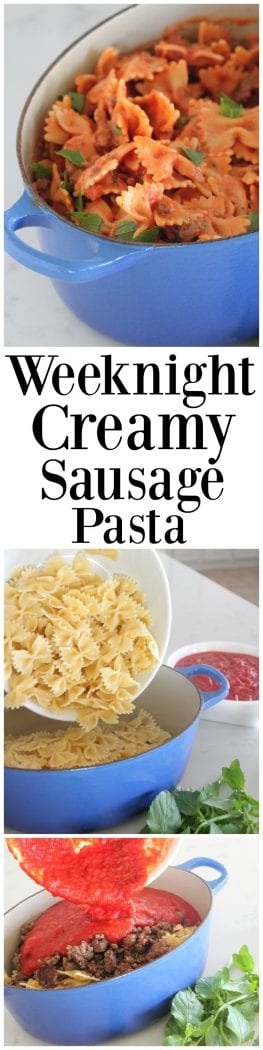 Weeknight Creamy Sausage Pasta