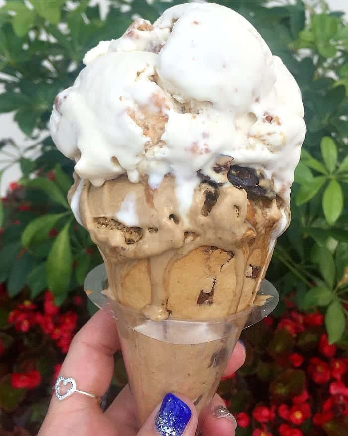 The Ultimate Cookie Ice Cream in a Chocolate Chip Cookie Dough Cone