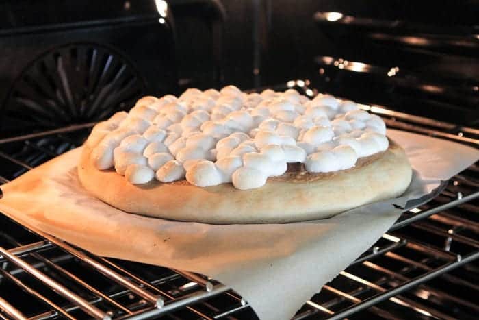 Peanut Butter S'mores Dessert Pizza