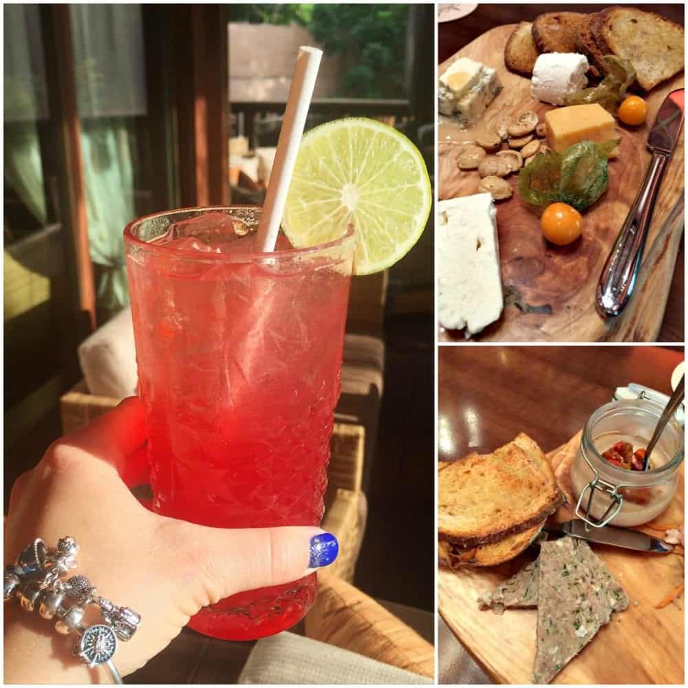 A Collage of Food and Drinks from Tiffins Restaurant