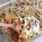 Cheesy Beef Enchilada Rice Bake