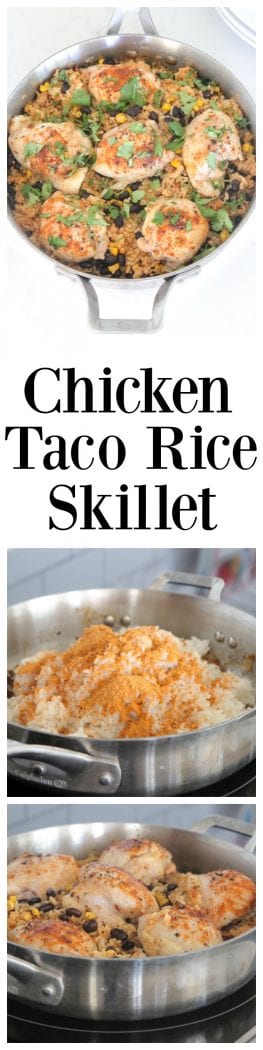 Chicken Taco Rice Skillet
