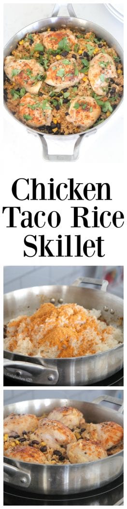 Chicken Taco Rice Skillet - Emily Bites