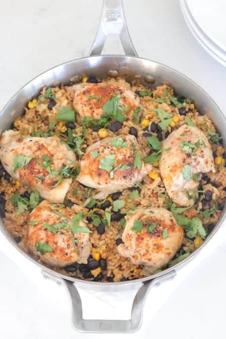 Chicken Taco Rice Skillet