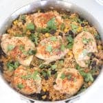 Image of a Chicken Taco Rice Skillet