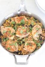 Image of a Chicken Taco Rice Skillet