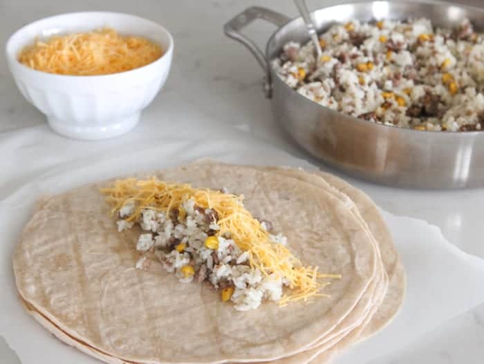 Préparez des burritos