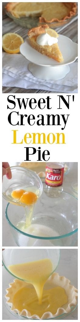 Sweet N' Creamy Lemon Pie