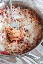 One Pot Cheesy Spaghetti