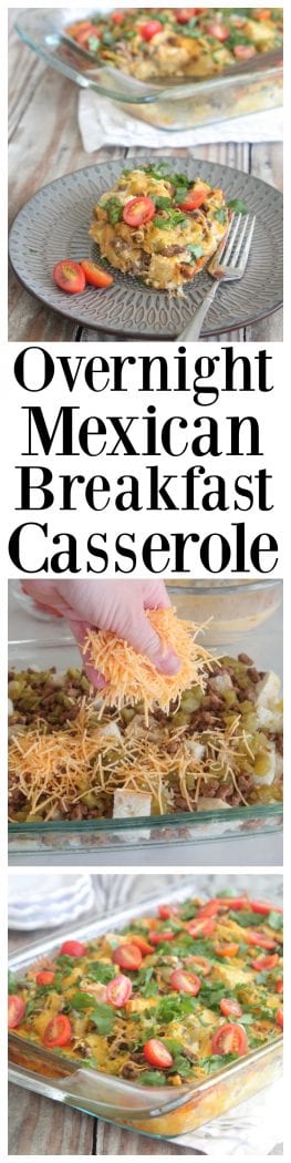 Overnight Mexican Breakfast Casserole