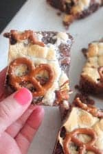 Chocolate Chunk Pretzel Brownies