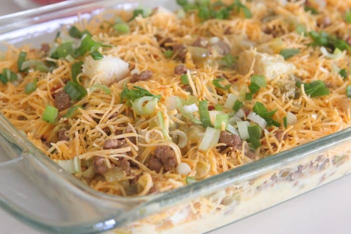 Overnight Mexican Breakfast Casserole