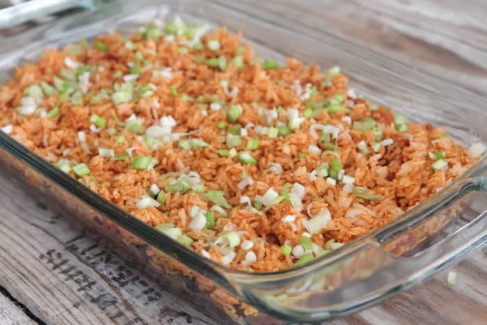 Fiesta 7 Layer Rice Bake | Mexican Rice Casserole Recipe