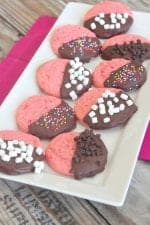 Chocolate Covered Strawberry Cake Cookies