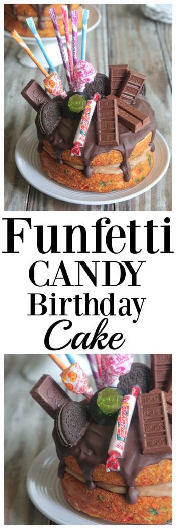 Funfetti Candy Birthday Cake