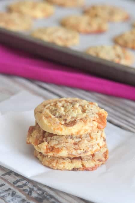 Butterfinger Cake Cookies