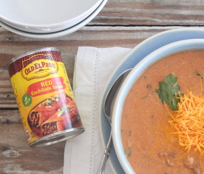 Cheesy Chicken Enchilada and Rice Soup