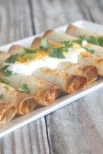 Bean and Cheese Taquitos