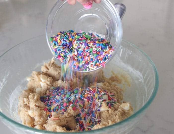 Funfetti White Chip Cookies