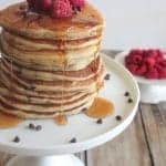 Raspberry Chocolate Chip Buttermilk Pancakes