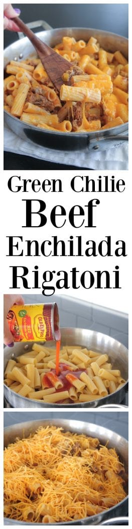 Green Chilie Beef Enchilada Rigatoni