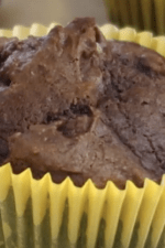 Image of a Double Chocolate Pumpkin Pecan Muffin