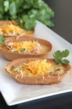 Chicken Taco Soup Boats