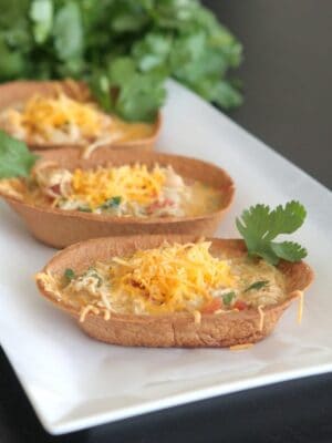 Chicken Taco Soup Boats