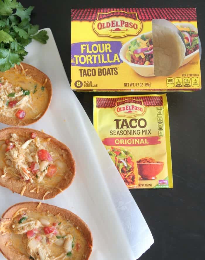 Chicken Taco Soup Boats