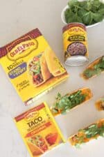 Cheesy Bean and Chicken Tacos 7