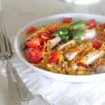 Layered Chicken Enchilada Bowls