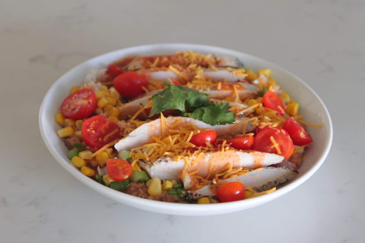 chicken enchilada bowl 