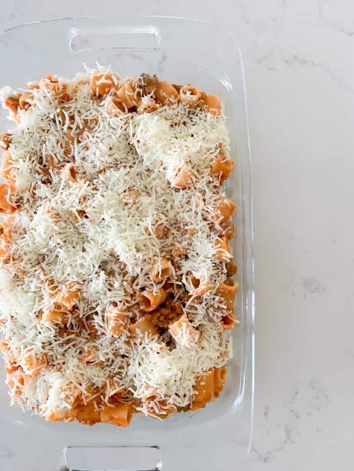 Creamy 3 Cheese Rigatoni